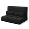 Adjustable Floor Sofa Bed Foldable Corduroy Steel Frame 330 Lbs
